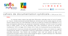 Bulletin académique 389 - Janvier 2022