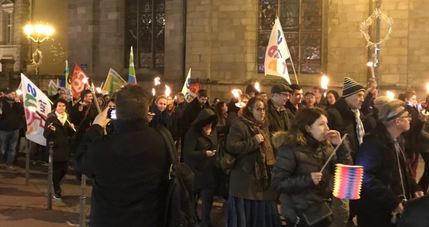 Jeudi 23 janvier - Retraite aux flambeaux contre la retraite en lambeaux !